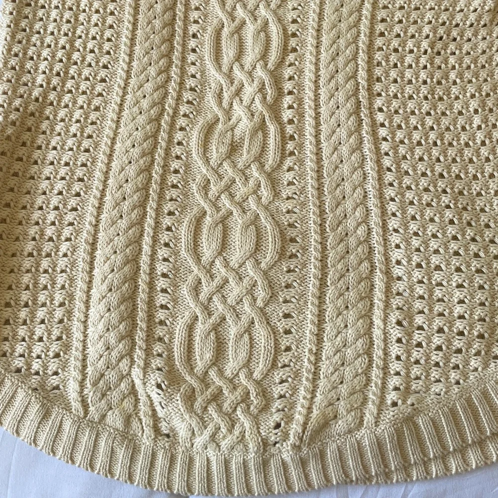 Eight Eight Eight Tan Crew Neck Cotton Sweater - Picture 8 of 8